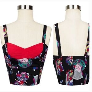 Pinup Trashy Diva 'Lena' Crop Top